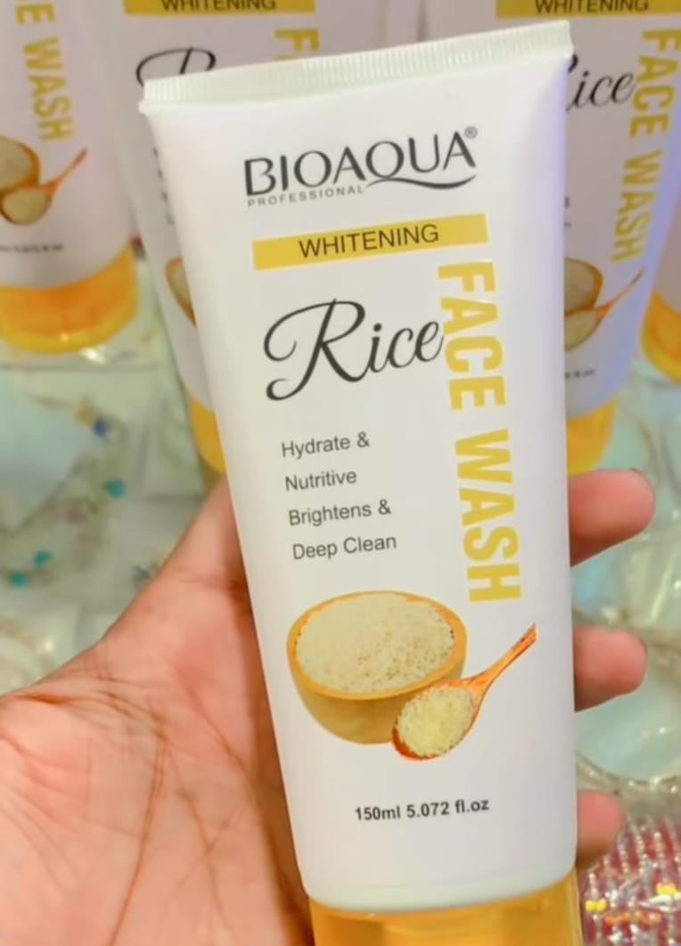 Bioaqua Rice Face Wash | Glow & Hydration